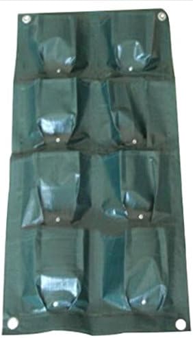 Salable Mart 8 Pockets Vertical Garden Planter Wall-mounted PE Home Gardening Flower Planting Bags Living Indoor Wall Planter (8 Pockets 2 row)