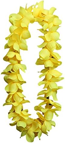 Yasong Hawaiian Beach Lei Hula Girl Party Flower Garland Fancy Dress Up Costume(7 colors)