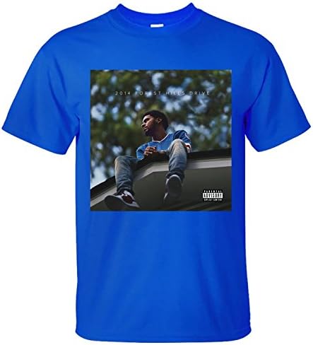 WTOO Men's Hot 2014 Forest Hills Drive J. Cole T Shirt blue XXL