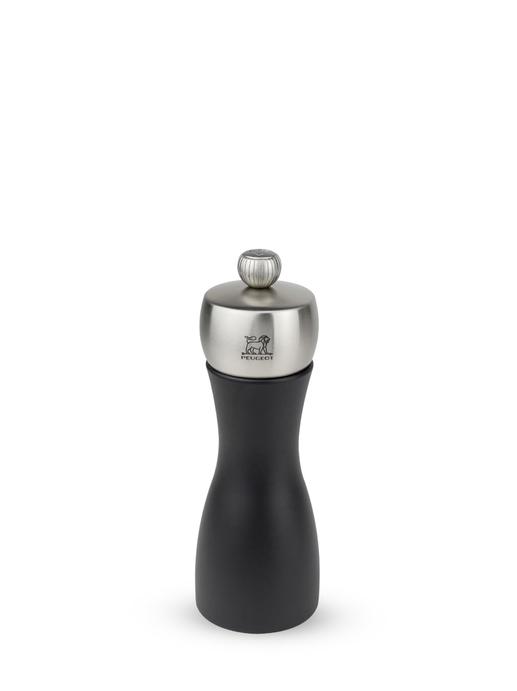 Peugeot - Fidji u'Select Manual Pepper Mill, Beechwood and Stainless Steel , Matte Black, 15 cm