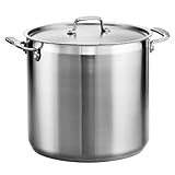 Tramontina 80120/002DS Tramontina Gourmet Stainless Steel Covered Stock Pot, 20-Quart