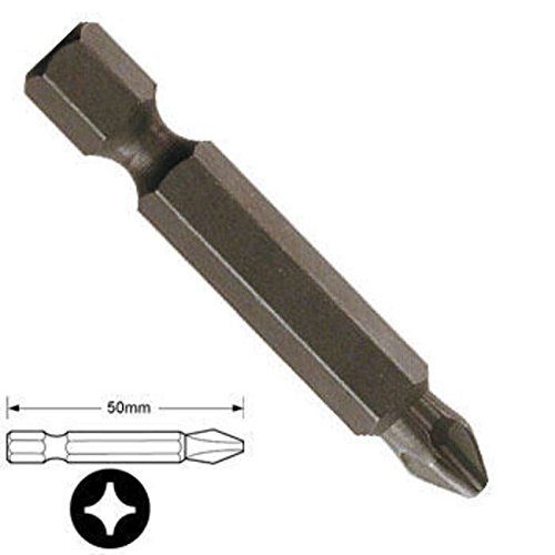 Phillips Head Power Bit for 1/4" Hex Drive, 1 x 2" Long Industrial & Scientific