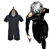 Shining Mens Anime Tokyo Ghoul Cosplay Ken Kaneki Outer Hoodies Shorts