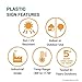 ComplianceSigns.com Employee Hand Washing Sign, 10x7 inch Plastic for Handwashing Gray