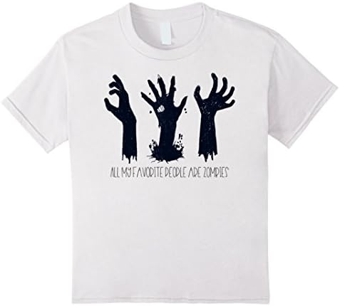 Kids All My Favorite People Are Zombies - T-shirt 8 White