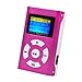 MP3 Player,Tuscom USB Mini MP3 Player LCD Screen Support 32GB Micro SD TF Card (Red)