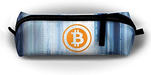 Bitcoin Logo 2017 Fashion Pencil Case Zipper Pen Pattern Printing Student Small Pen Pencil Stationery With Zipper