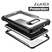 Dexnor Galaxy S10E Case with Built-in Screen Protector Clear Rugged Full Body Protective Shockproof Hard Back Defender Dual Layer Heavy Duty Bumper Cover Case for Samsung Galaxy S10E - Black
