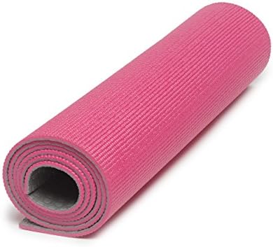 Best PVC Yoga Mat by YogDev - Premium Quality Extra Thick Anti Slip Double Layer Pilates Mats for everyday Exercise and Practice (Pink)