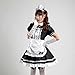 COCONEEN Women's Anime Cosplay French Apron Maid Fancy Dress Costume
