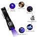 Keenstone 2 in 1 UV Flashlight Black Light & Tactical Flashlight White Light with 3 AAA Batteries, LED Blacklight Flashlight Ultraviolet Urine Detector for Spot Carpet Pet Urine Stain Catch Scorpions