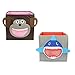 Shark and Monkey Themed Storage Cubes for Children by Harbor Creek - Eliminate Clutter – Kids Closet Organizers are Ideal for Baby or Toddler Clothes, Toys, Games and Books (2-Pack, Shark and Monkey)