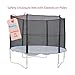 Machrus Upper Bounce Trampoline Safety Enclosure Set for 7.5 FT 10FT 12FT 13FT 14FT 15FT Frames - Includes Net, Poles & Hardware - Installs Outside Frame