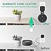 Echo Dot Wall Mount Compatible with Amazon Echo Dot 3rd Generation Alexa, A Space-Saving Echo Dot Accessories Without Messy Wires or Screws (Black)