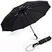 RAINYGO Umbrellas Travel Folding Automatic Umbrella Strong Windproof Compact 210T 10 Ribs Light Weight Auto Open Close