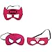 Lazu Superhero Dress Up Costumes 6 Satin Capes with Felt Masks for both Girls and Boys