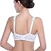 TANZKY® Women's Comfort Nursing Underwear Front Button Wirefree Bra (M, Blue Apple Pattern)