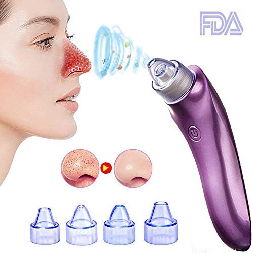 Blackhead Remover, Pore Cleanser Vacuum Cleaner Rechargeable Electric Facial Acne Remover Extraction Tool