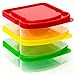 RubyPack-Sandwich Container-3 Pack-Durable Plastic Sandwich Box-Reusable Sandwich Containers with Lids-Small Lunch Box for Snacks-School Breakfast-Lunch Sandwich Holder-Sandwich Keeper Case for Kids