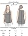 Alexander + David Womens Casual Loose Knit V-Neck Tank Top with Uneven Hem Hi-Lo Bottom (White, Large)