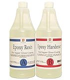 EPOXY RESIN CRYSTAL CLEAR 64 oz Kit. FOR SUPER GLOSS COATING AND TABLETOPS
