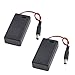 2 Pcs 2.1 x 5.5mm DC Plug 9V Battery Holder w Cover (for 1x 9V Battery)