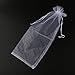 Pixnor 10 x Sheer Organza Wine Bottle Gift Bags for Present Weddings Party