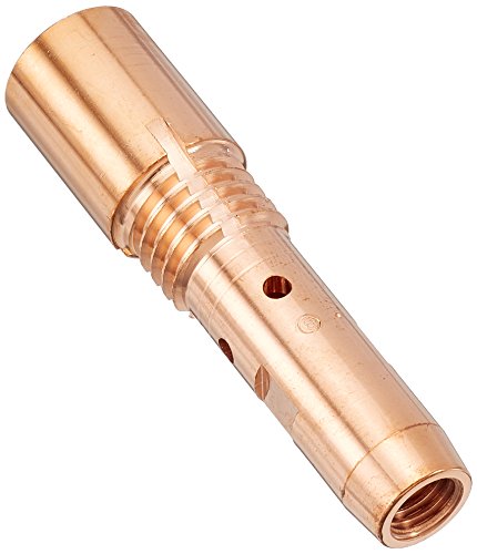 Abicor 142.0170.5 Binzel Kontaktspitzenhalter für Schweißbrenner, M8 x M12 x 1, Länge 63,4 mm, 5 Stück