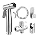 Handheld Bidet Toilet Sprayer Kit, ALLOMN Premium Stainless Steel Baby Cloth Diaper Washer Shower Sprayer for Toilet Seat Cleaning Bathroom Floors Personal Hygiene