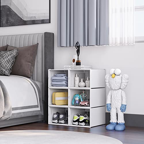 East Loft Extra Large Plastic Shoe Box Storage Organizer Stackable