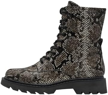 Bottines plates en dentelle pour femme 1-25918-43, Black Snake., 38 EU