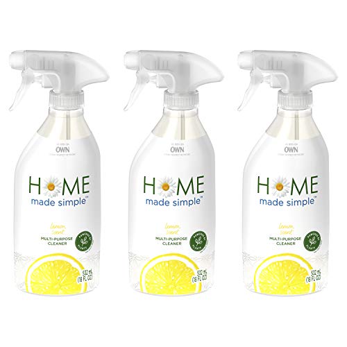 Home Made Simple All Purpose Cleaner Natural Household Surface Cleaning Spray, Lemon Scent, 54 Fluid Ounce (Best Homemade All Purpose Cleaner)