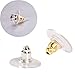 ULTNICE 100pcs Earring Safety Backs Bullet Clutch Earring Backs with Pad (Silver+Gold)
