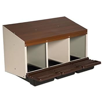 3 Bay Poultry Nest Box For Chicken House Amazoncouk Electronics