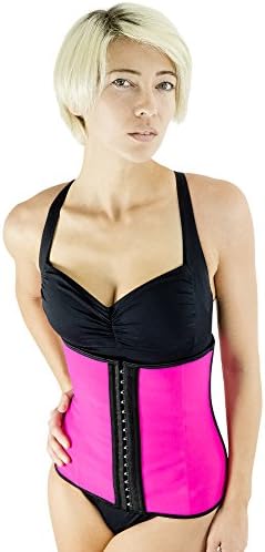 MyKORE Women Waist Trainer Cincher Breathable Shaper (XLarge, Pink)