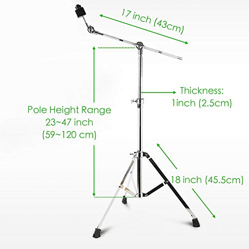 Luvay Boom Cymbal Stand, Single Braced Lightweight (4.5lb) - Thumbnail 2