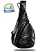 Best Deal! Leather Sling Bag Backpack, Multipurpose Outdoor Chest Bag Crossbody Bag for Men & Women 15L