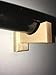Baseball Bat Wall Mount for Horizontal Display - Solid Maple Holder w/Felt Liner and Hidden Screws Handmade in USA (3 Color Options)