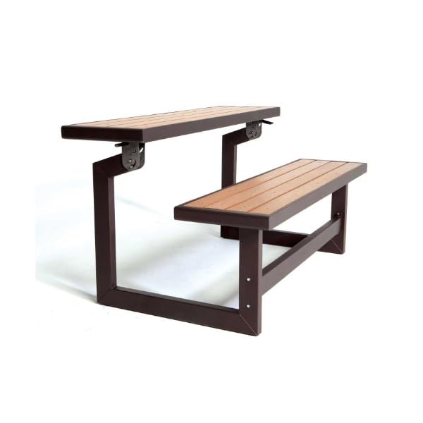Lifetime Convertible Table 60054 Picnic Table And Bench Lifetime 60054 Convertible Bench / Table, Faux Wood Construction