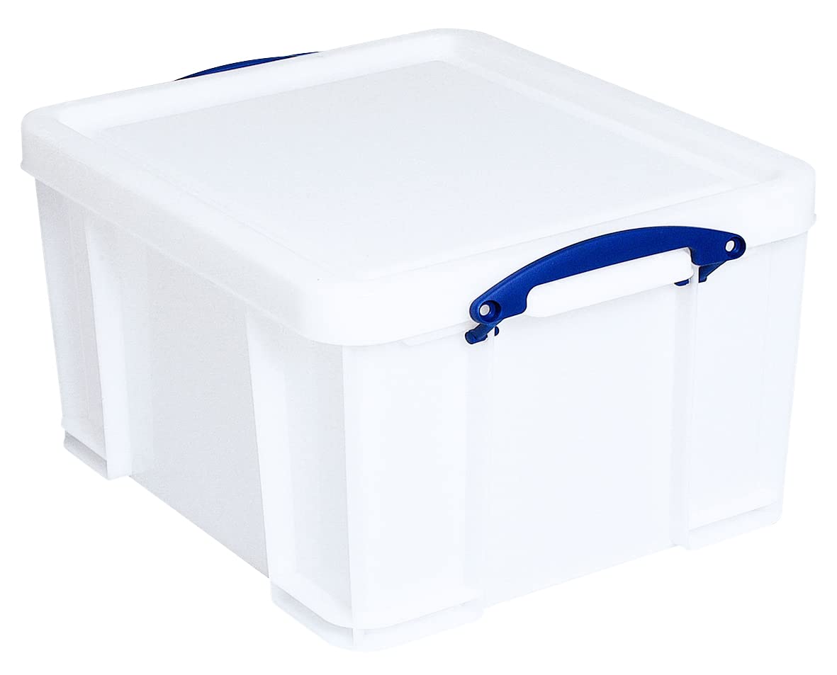 Really Useful Box Plastic Storage 42 Litre White Strong