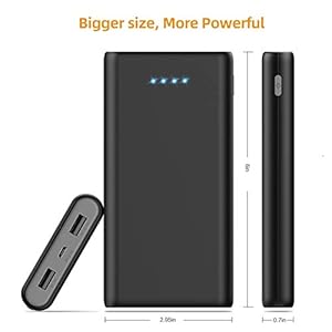 SWEYE Power Bank, 26800mAh Ricarica Rapida Caricabatterie Portatile Potente Batteria Esterna con 2 uscite e LED luci per… - immagine 8
