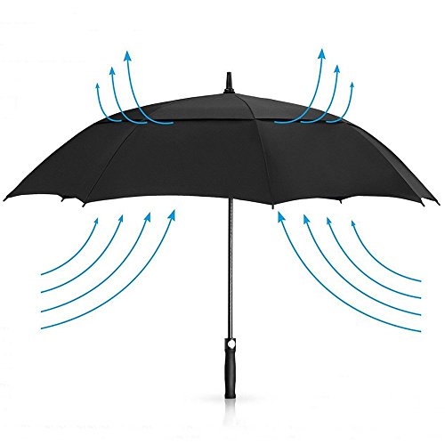 Buy Golf Umbrella Windproof Large 62 Inch, Double Canopy Vented