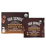 Four Sigmatic Mushroom Coffee with Lion's Mane & Chaga For Concentration + Focus, Vegan, Paleo, Gluten Free, 0.09 Ounce (10 Count)