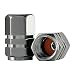 Valve-Loc Tire Valve Caps (10-Pack) Heavy-Duty Stem Covers | Dustproof, Airtight Seal | Hexagon Design | Outdoor, All-Weather, Leak-Proof Air Protection | Light-Weight Aluminum Alloy (Gun Grey) primary