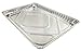 1/2 Size Sheet Cake Aluminum Foil Pan w/Clear Low Dome Lid (Pack of 10 Sets) 17.1 L x 12.3 W x 1.25 D
