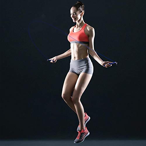5BILLION Speed Jump Rope - 360° Swivel Ball Bearing - Adjustable - Workout for Double Unders, Exercise, WOD, Outdoor, MMA & Boxing Training (Blue) - Thumbnail 7