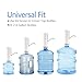 Drinking Water Pump Wireless Automatic Electric Water Bottle Pump Portable Button Pump Dispenser Gallon Water Bottle Switch For Kitchen Office Camping Power Adapter Rechargeable Battery