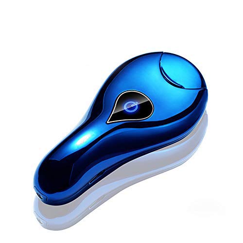 LINGAN Lighter Dual Arc Lighter Electric Usb Double Arc Plasma Lighter Rechargeable Windproof Flameless Touch Switch Lighters for Cigar Cigarette Candle Pipe (Blue)