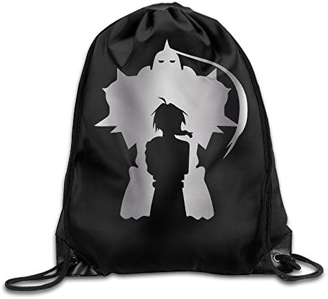Outdoor Fullmetal Alchemist Platinum Style Drawstring Backpack
