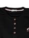 H2H Men's Modern Essentials Henley Black US L/Asia XL (KMTTL062)